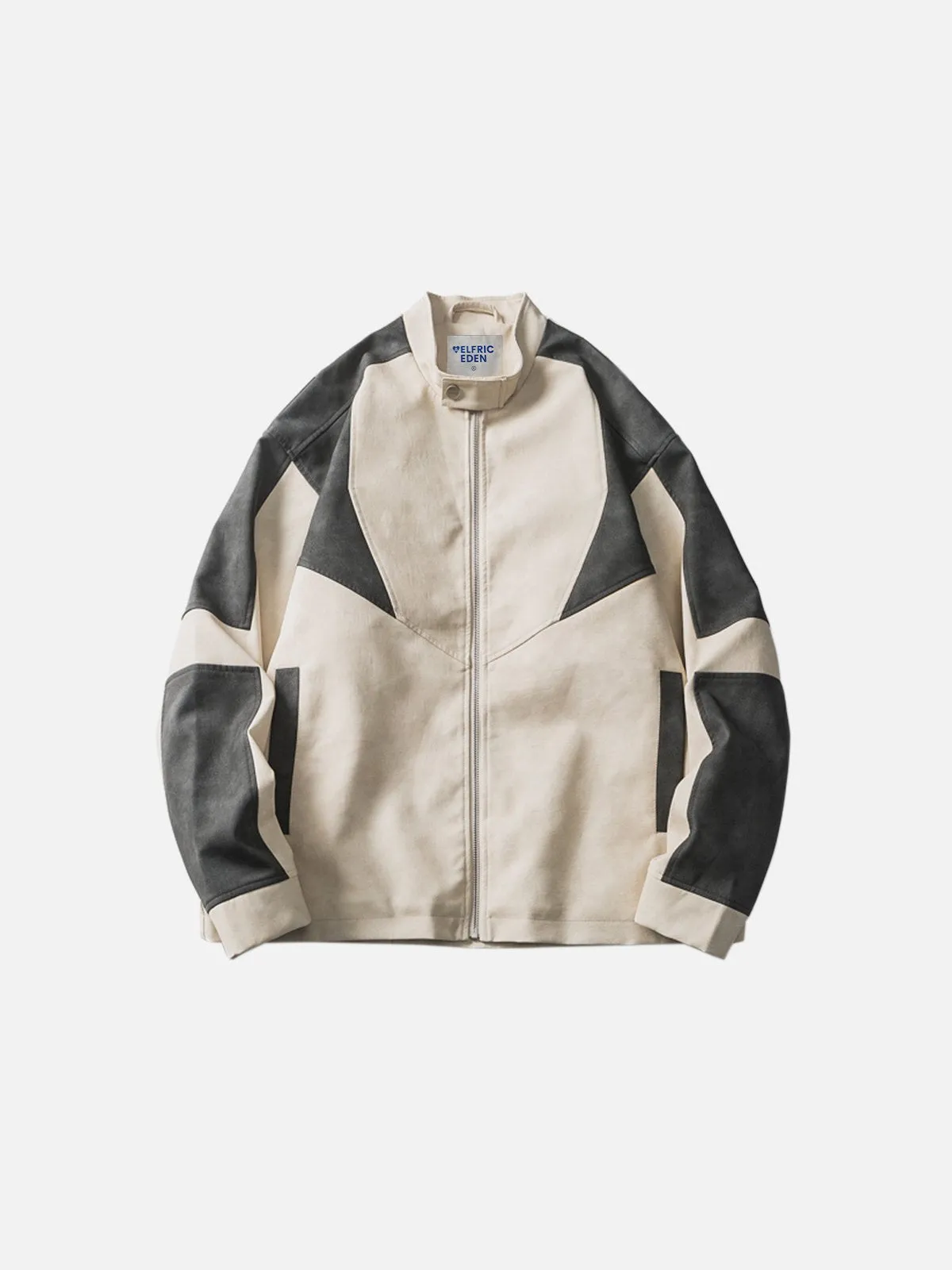 Aelfric Eden Color Blocking Faux Leather Racing Jacket sold by Aelfric Eden