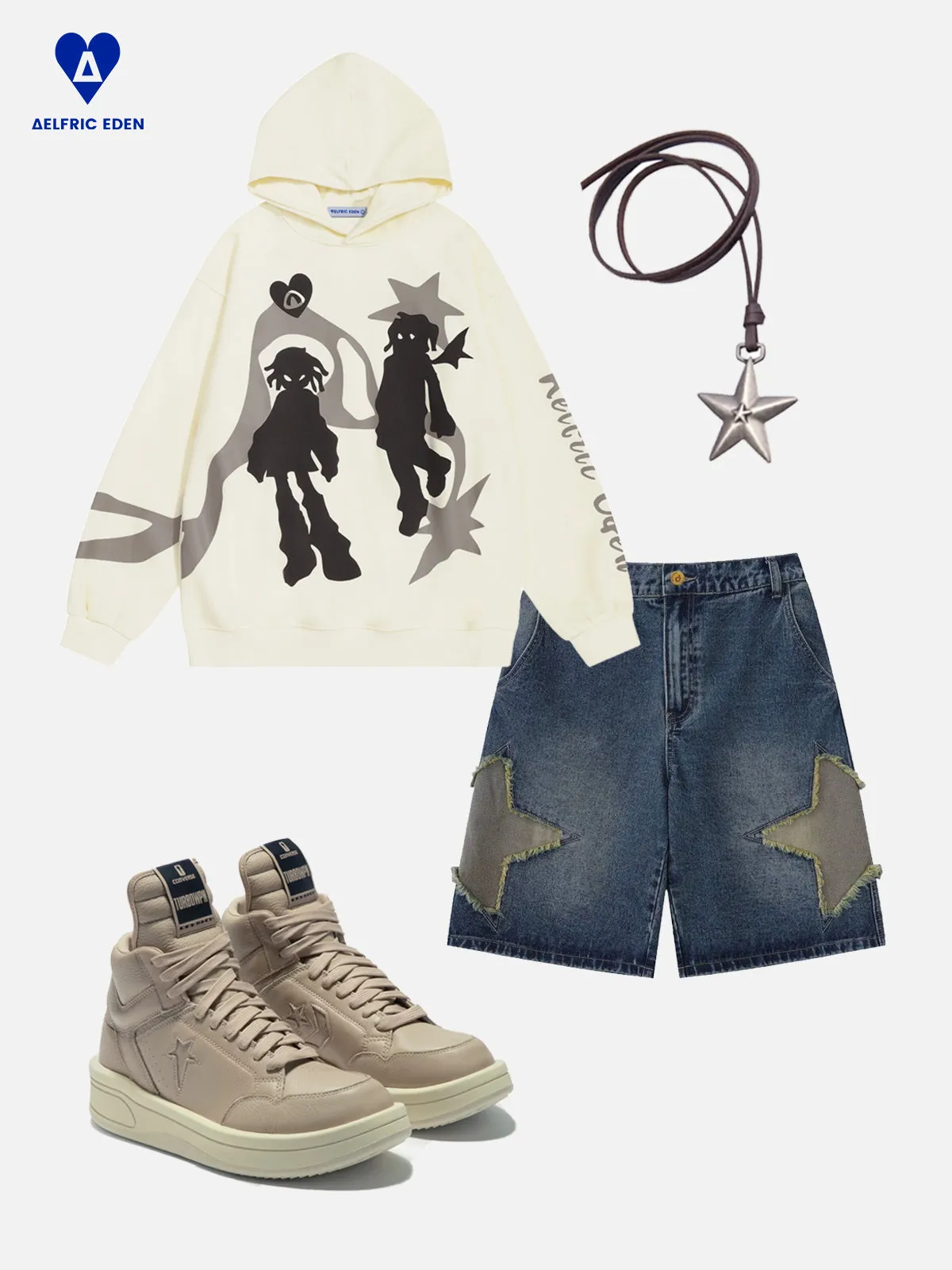 Aelfric Eden Oversized Character Graphic Hoodie sold by Aelfric Eden product image thumbnail 3