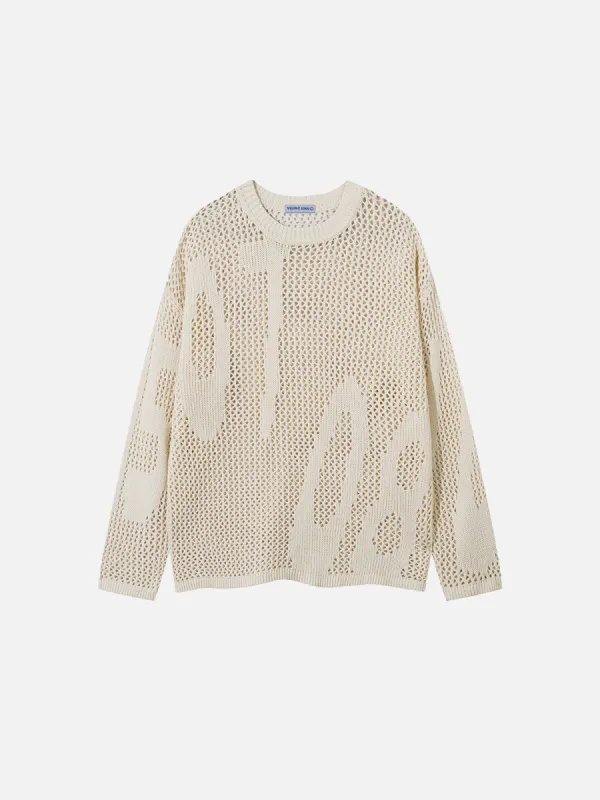 Aelfric Eden Open Knit Crew Neck Sweater sold by Aelfric Eden