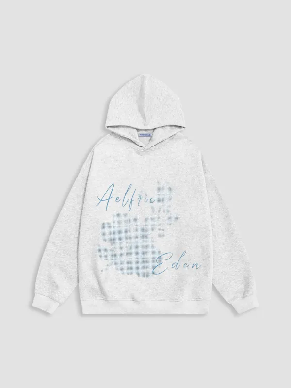 Aelfric Eden Blurring Flower Print Hoodie sold by Aelfric Eden