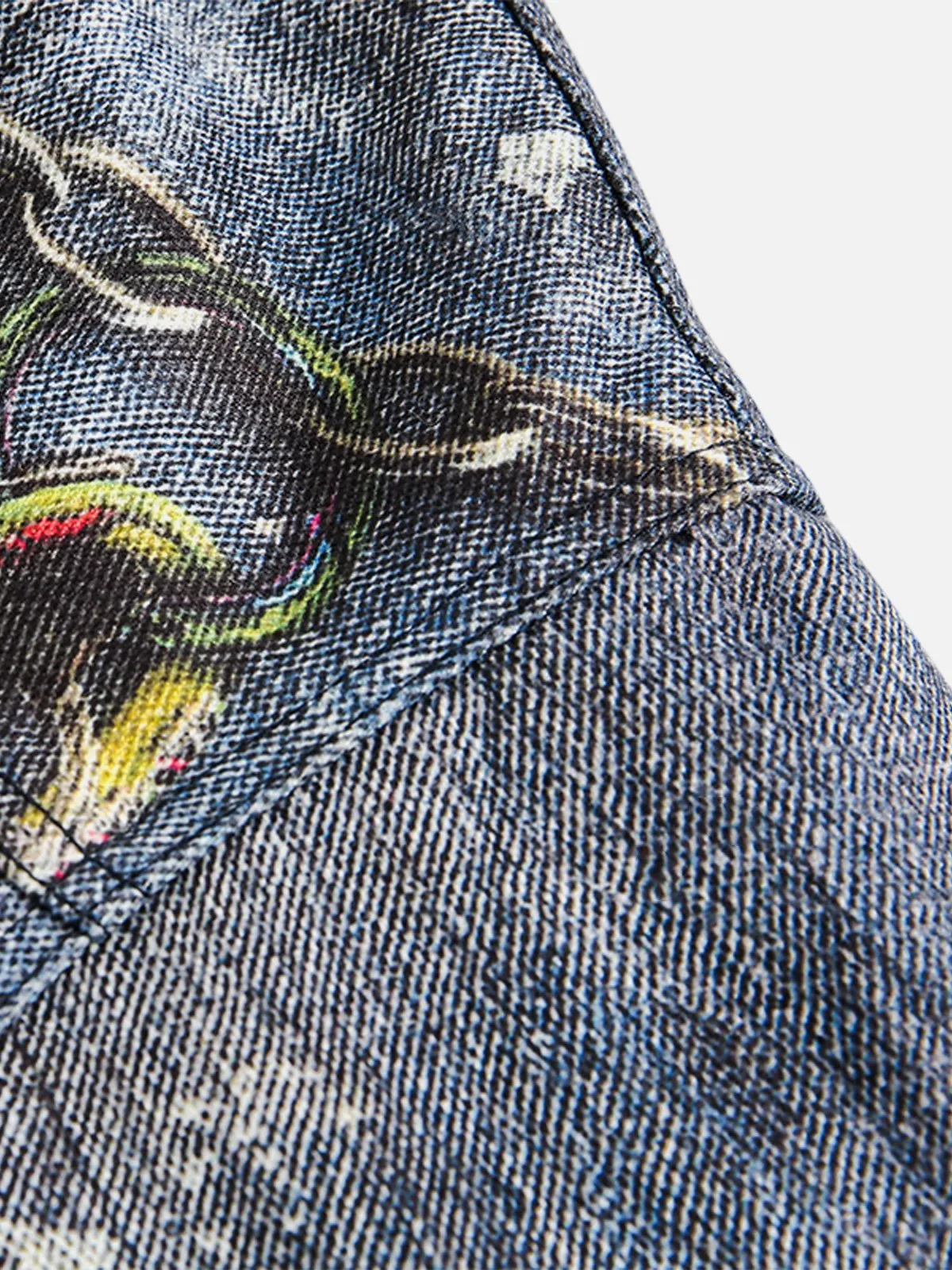 Aelfric Eden 3D Chain Print Denim Coat sold by Aelfric Eden product image thumbnail 4