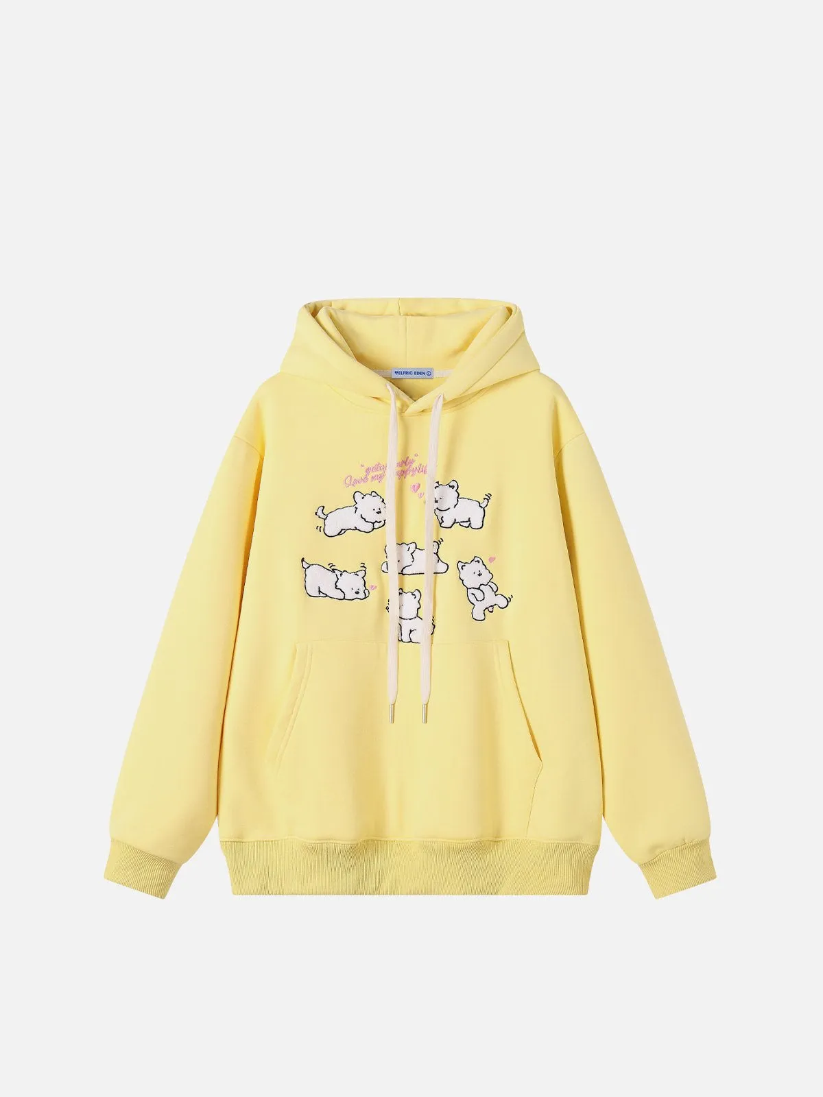 Aelfric Eden Embroidery Cartoon Dog Graphic Pullover Hoodie sold by Aelfric Eden product image thumbnail 3