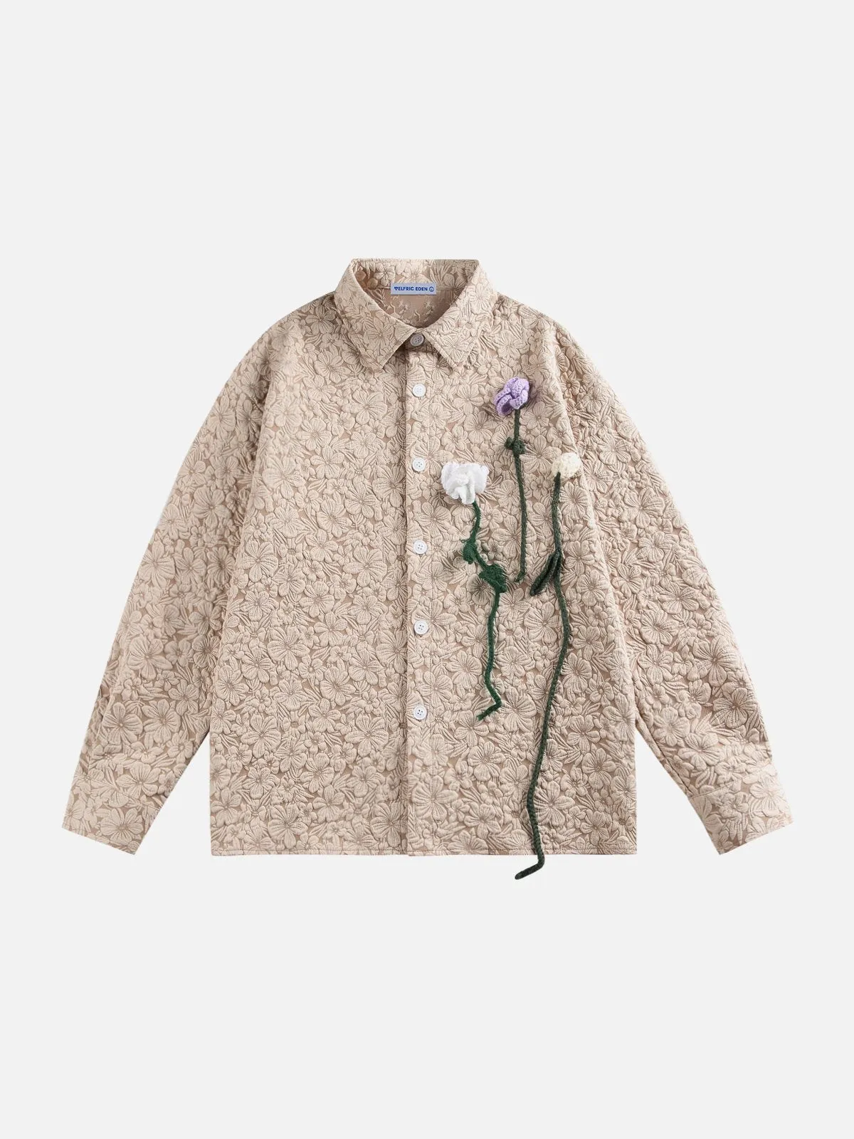 Aelfric Eden Floral Textured Long Sleeve Shirt sold by Aelfric Eden product image thumbnail 2