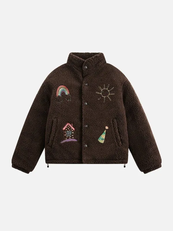 Aelfric Eden Cartoon Embroidery Coat sold by Aelfric Eden