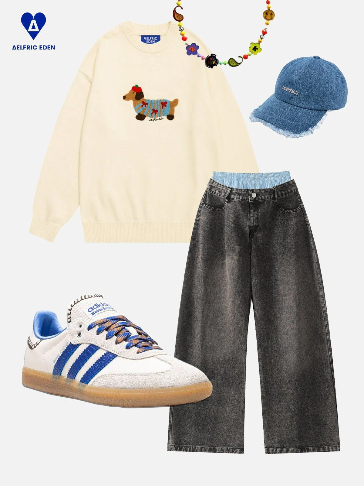 Aelfric Eden Cartoon dachshund Sweater sold by Aelfric Eden product image thumbnail 3