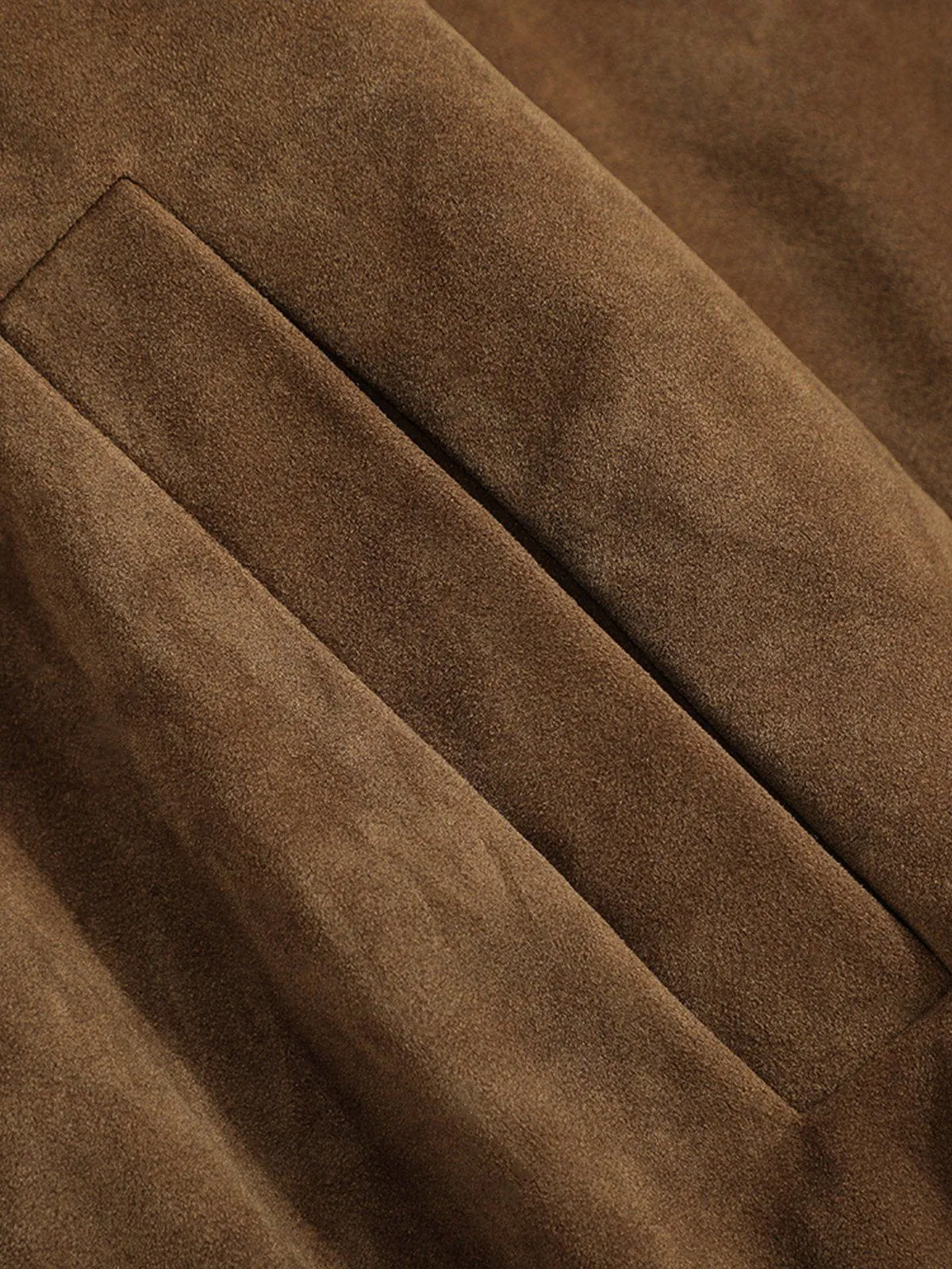 Aelfric Eden Cropped Suede Zip Up Jacket sold by Aelfric Eden product image thumbnail 3