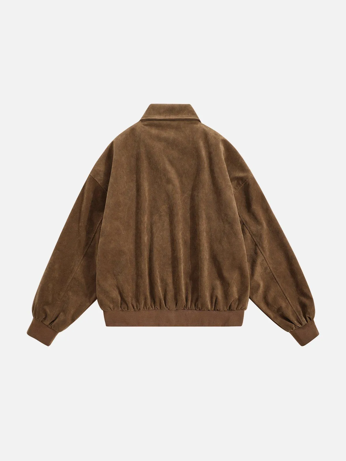 Aelfric Eden Cropped Suede Zip Up Jacket sold by Aelfric Eden product image thumbnail 2