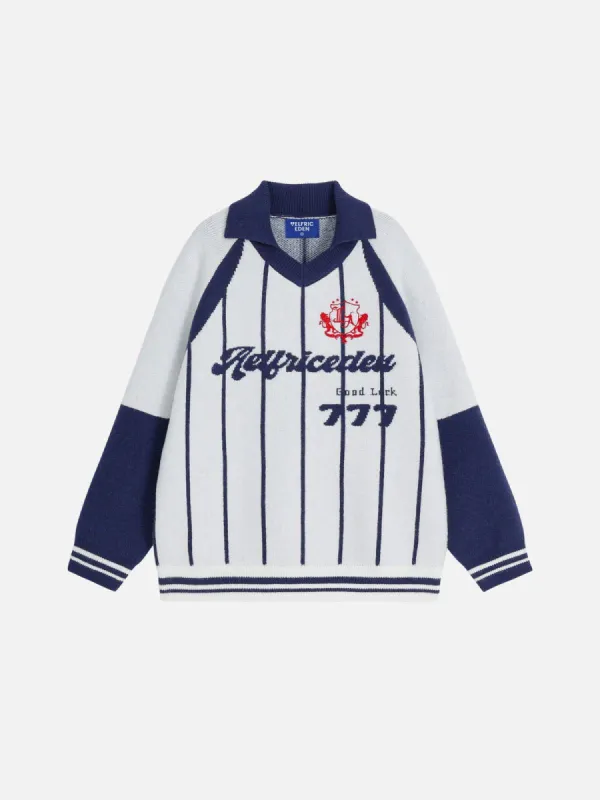 Aelfric Eden Stripe Polo Sweater sold by Aelfric Eden