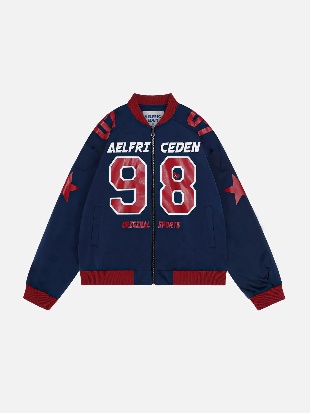 Aelfric Eden Number Star Print Varsity Jacket sold by Aelfric Eden
