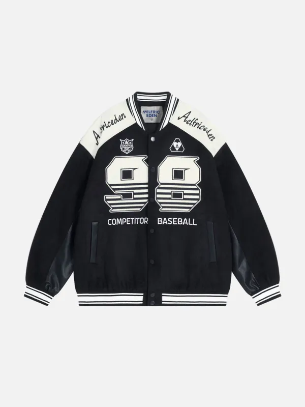 Aelfric Eden Embroidery Number Varsity Jacket sold by Aelfric Eden