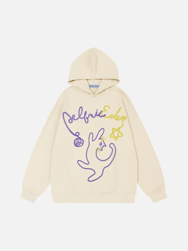Aelfric Eden Cat Star Graphic Hoodie sold by Aelfric Eden