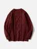 Aelfric Eden Retro 90s Burgundy Red Sweater sold by Aelfric Eden