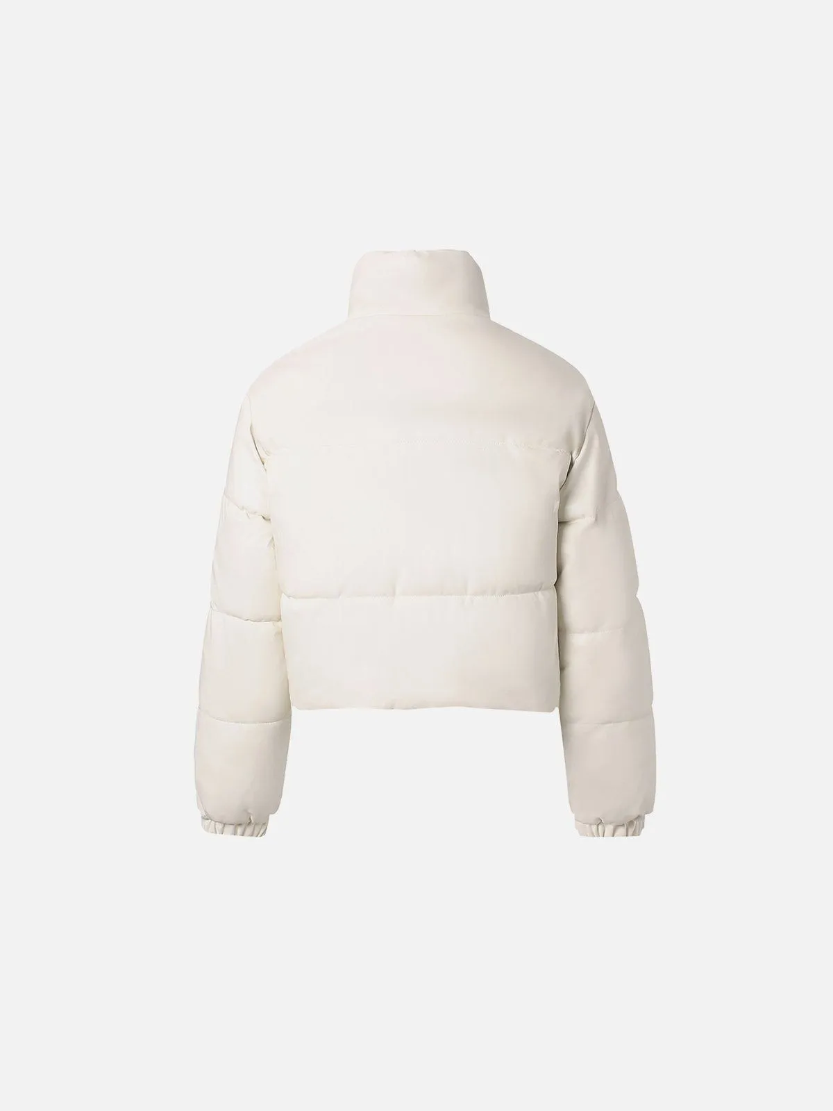 Aelfric Eden 3D Heart Cropped Faux Leather Coat sold by Aelfric Eden product image thumbnail 3