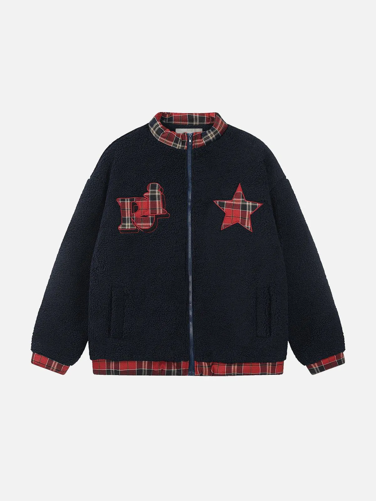 Aelfric Eden Plaid Star Polar Fleece Jacket sold by Aelfric Eden