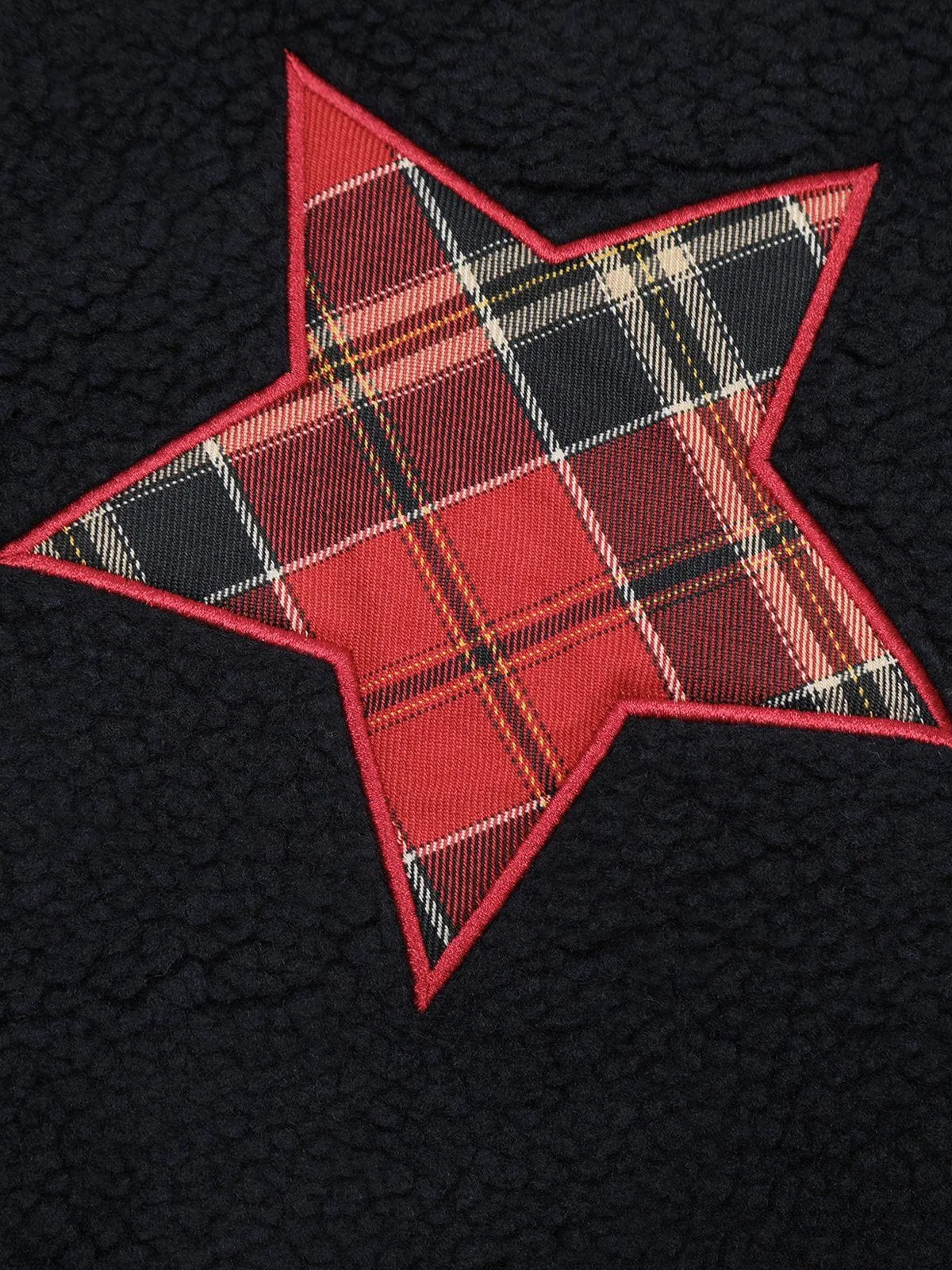 Aelfric Eden Plaid Star Polar Fleece Jacket sold by Aelfric Eden product image thumbnail 4