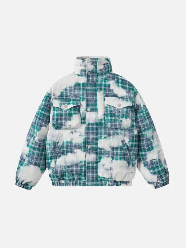 Aelfric Eden Cloud Plaid Graphic Coat sold by Aelfric Eden