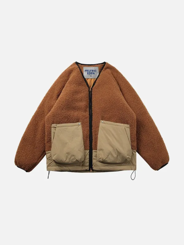 Aelfric Eden Color Blocking Polar Fleece Coat sold by Aelfric Eden