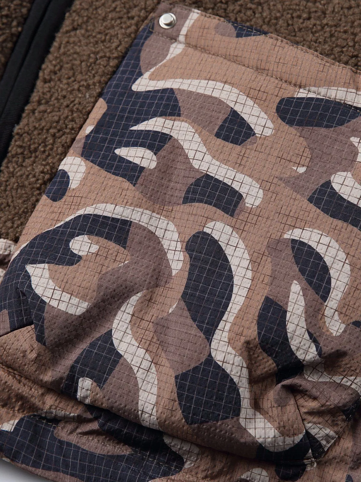 Aelfric Eden Coffee Camouflage Down Vest sold by Aelfric Eden product image thumbnail 3