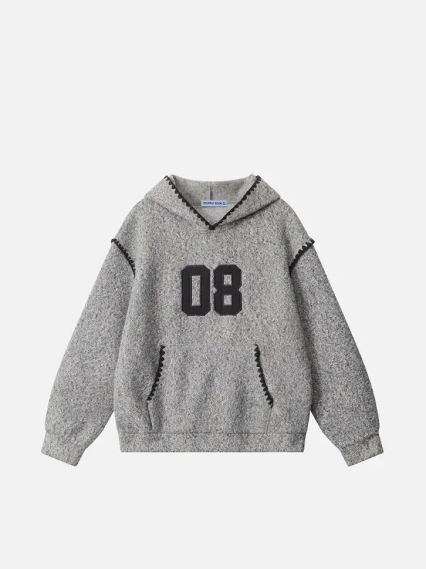 Aelfric Eden Ripple Patchwork Cropped Hoodie sold by Aelfric Eden