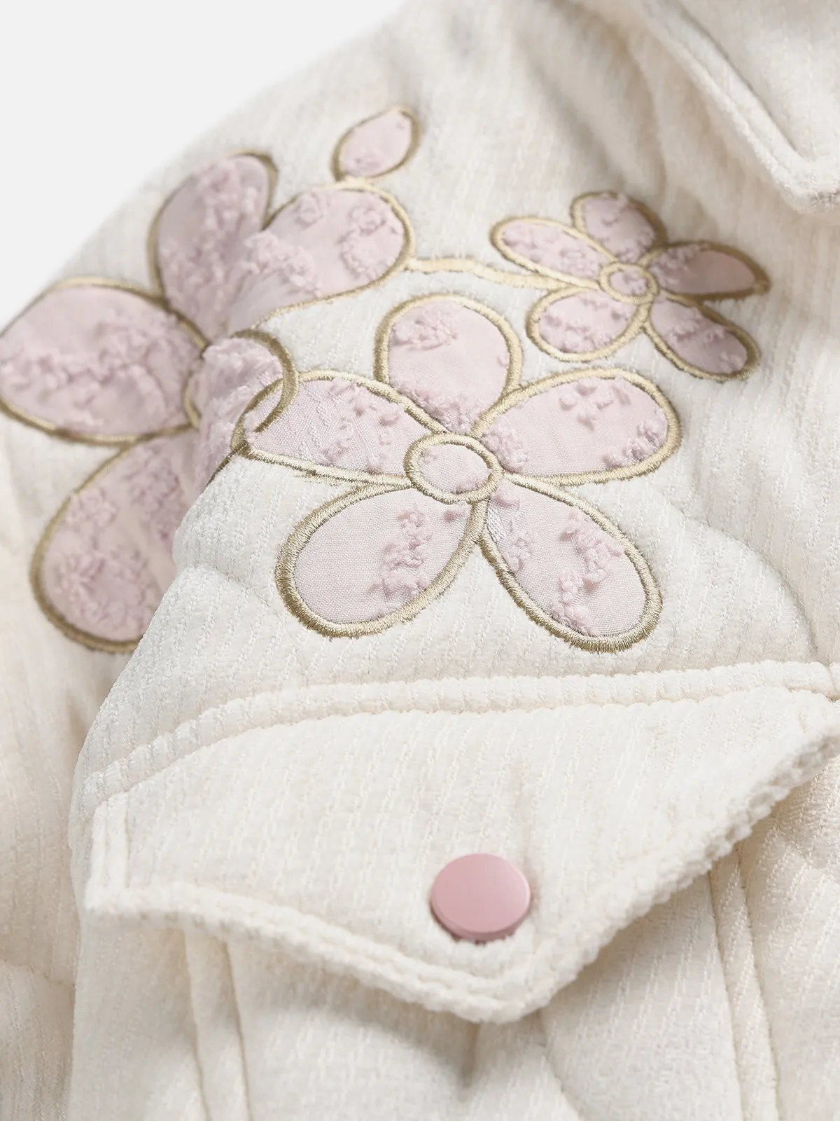 Aelfric Eden Flower Embroidery Puffer Jacket sold by Aelfric Eden product image thumbnail 3