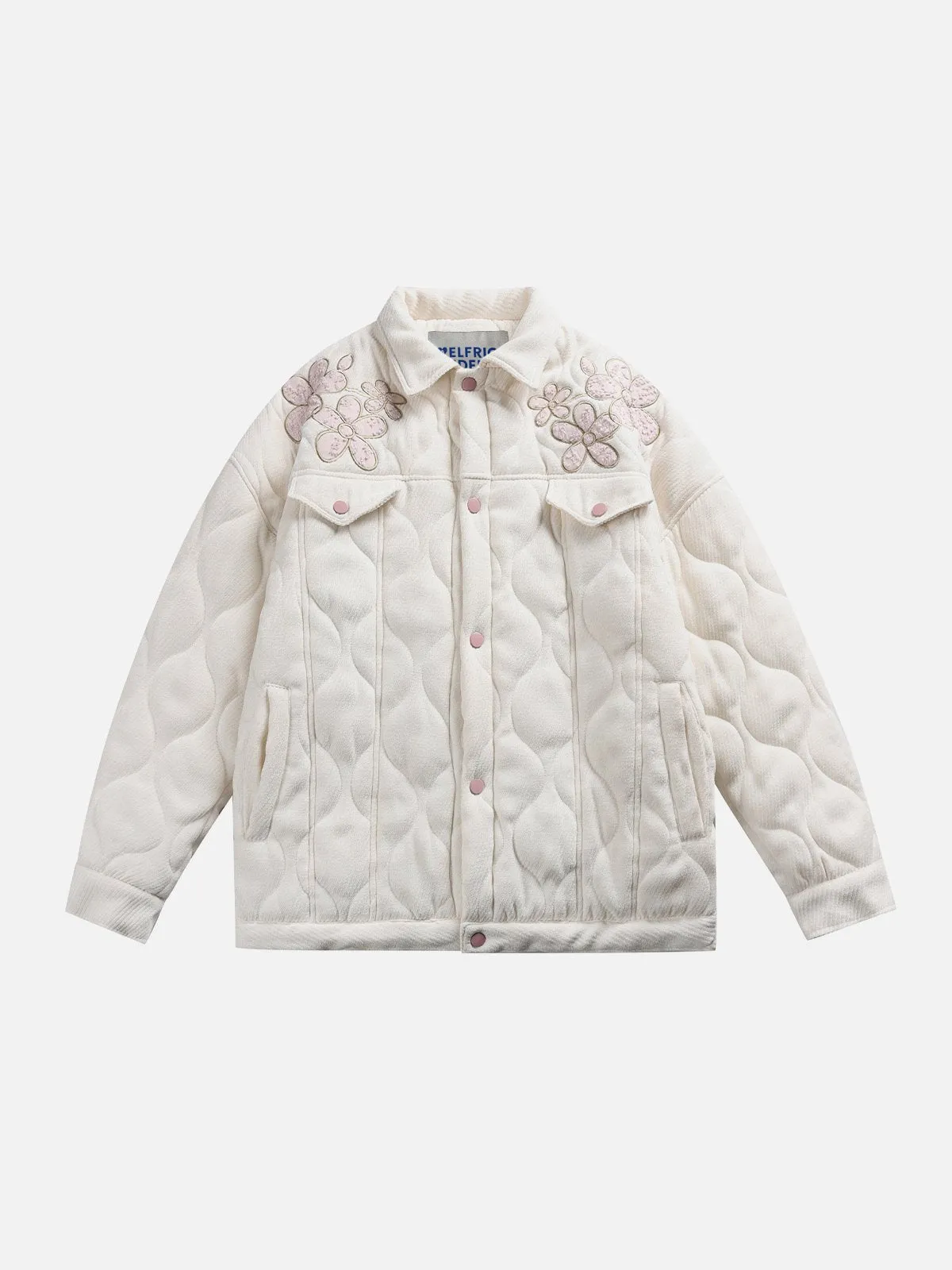 Aelfric Eden Flower Embroidery Puffer Jacket sold by Aelfric Eden