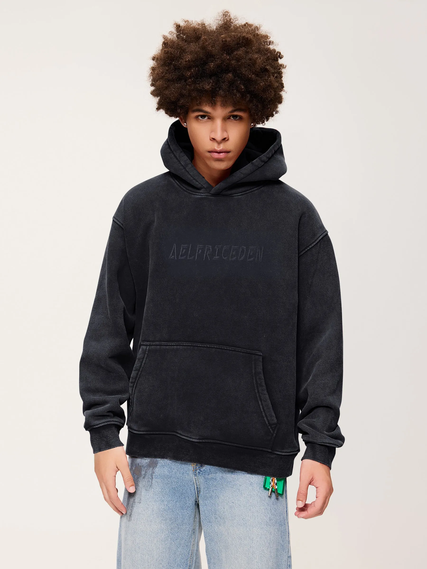 Aelfric Eden Embroidery Washed Pullover Hoodie sold by Aelfric Eden product image thumbnail 4