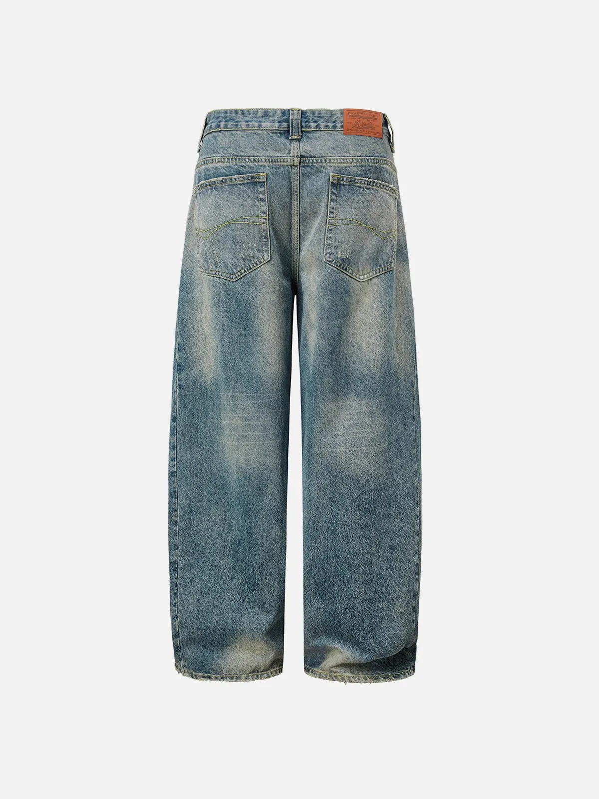 Aelfric Eden Distressed Washed Barrel Jeans sold by Aelfric Eden product image thumbnail 2