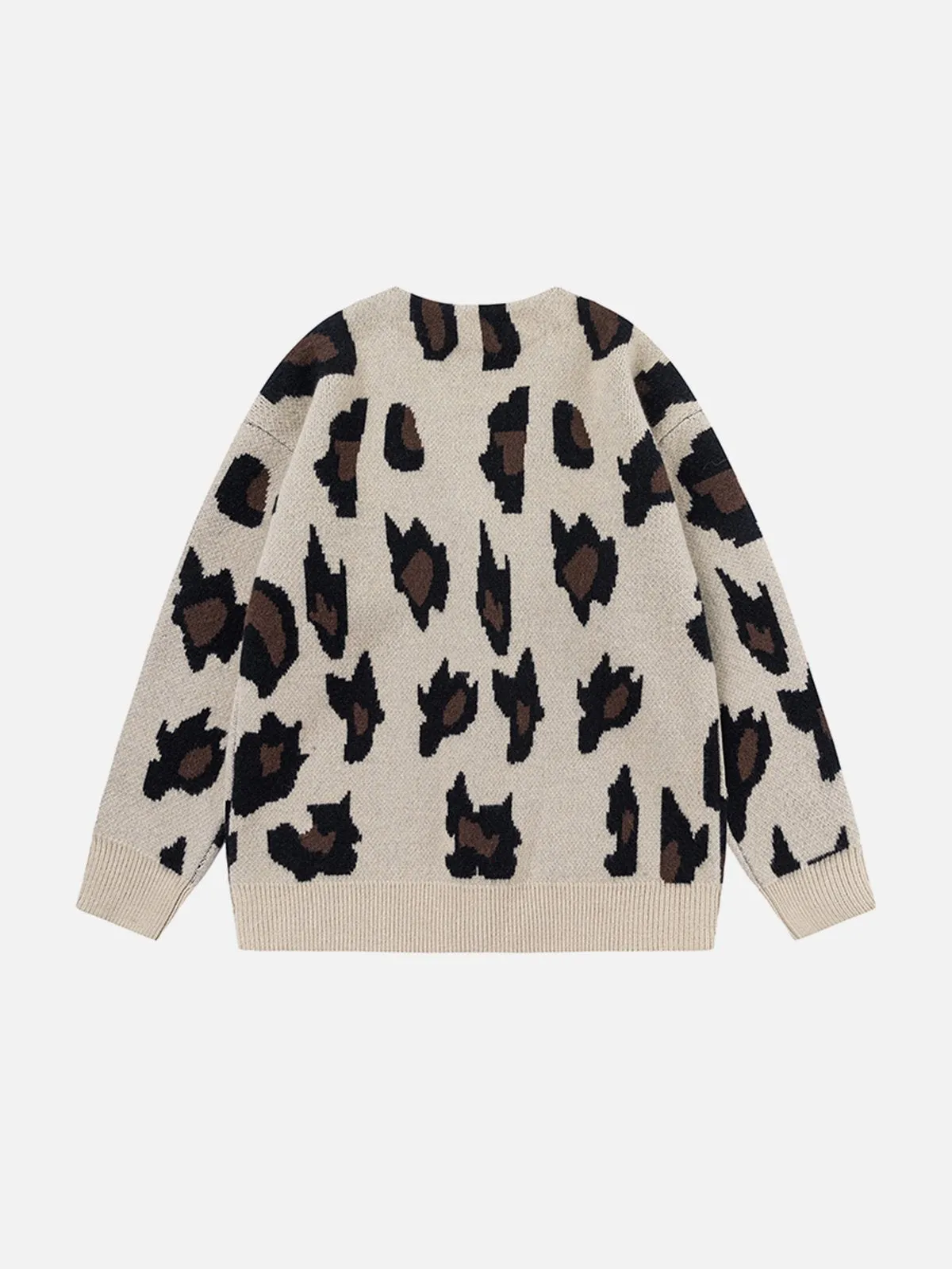 Aelfric Eden Leopard Print V-Neck Cardigan sold by Aelfric Eden product image thumbnail 3