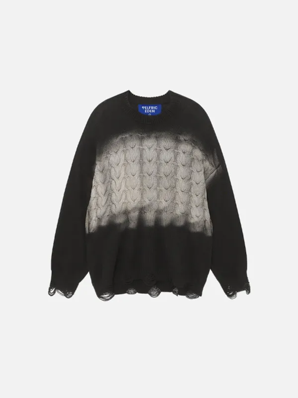 Aelfric Eden Gradient Distressed Sweater sold by Aelfric Eden