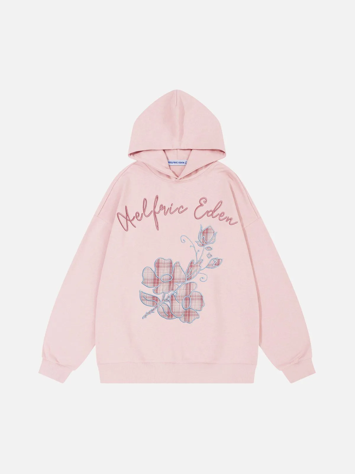 Aelfric Eden Plaid Embroidery Floral Hoodie sold by Aelfric Eden
