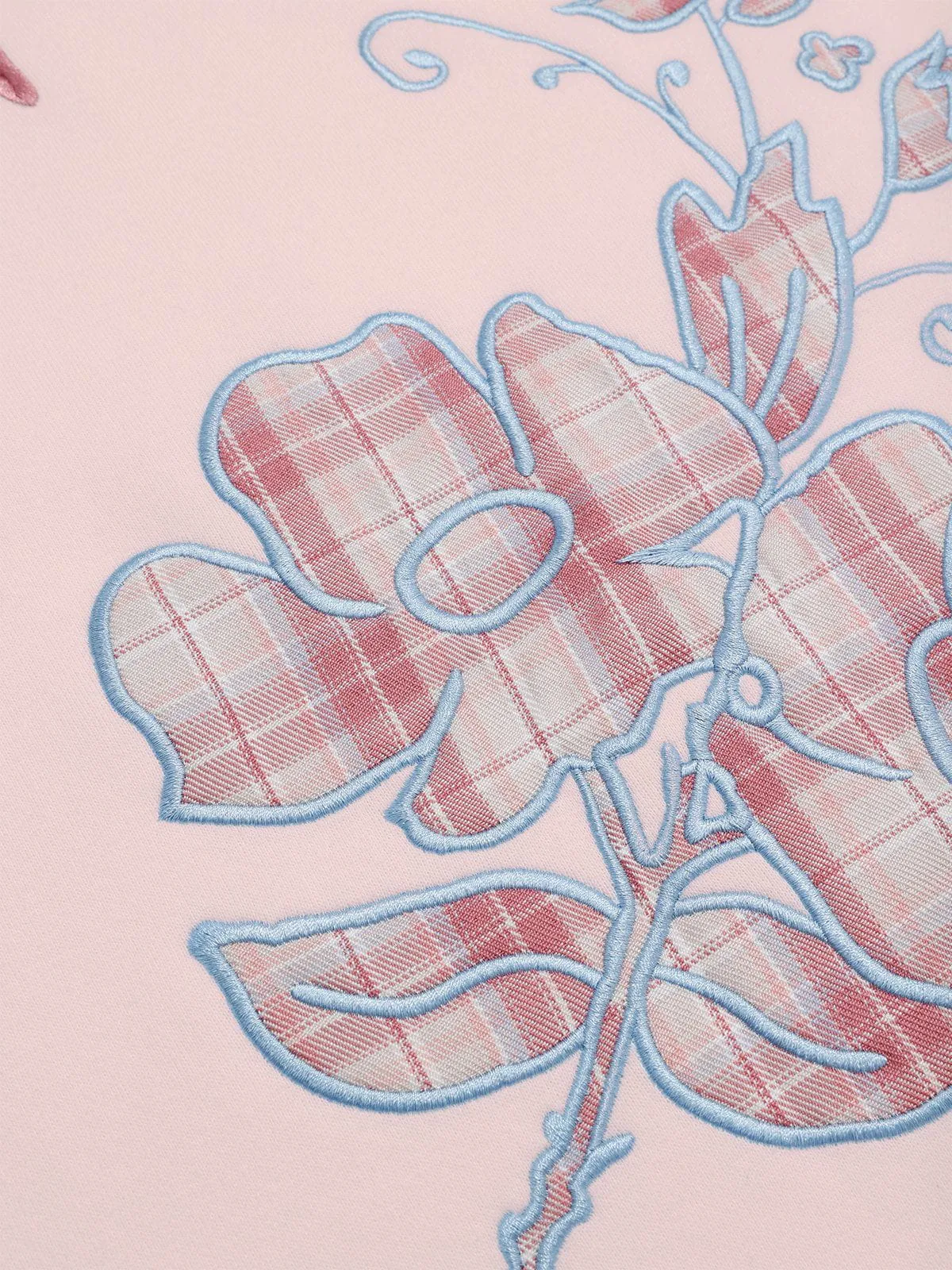 Aelfric Eden Plaid Embroidery Floral Hoodie sold by Aelfric Eden product image thumbnail 3