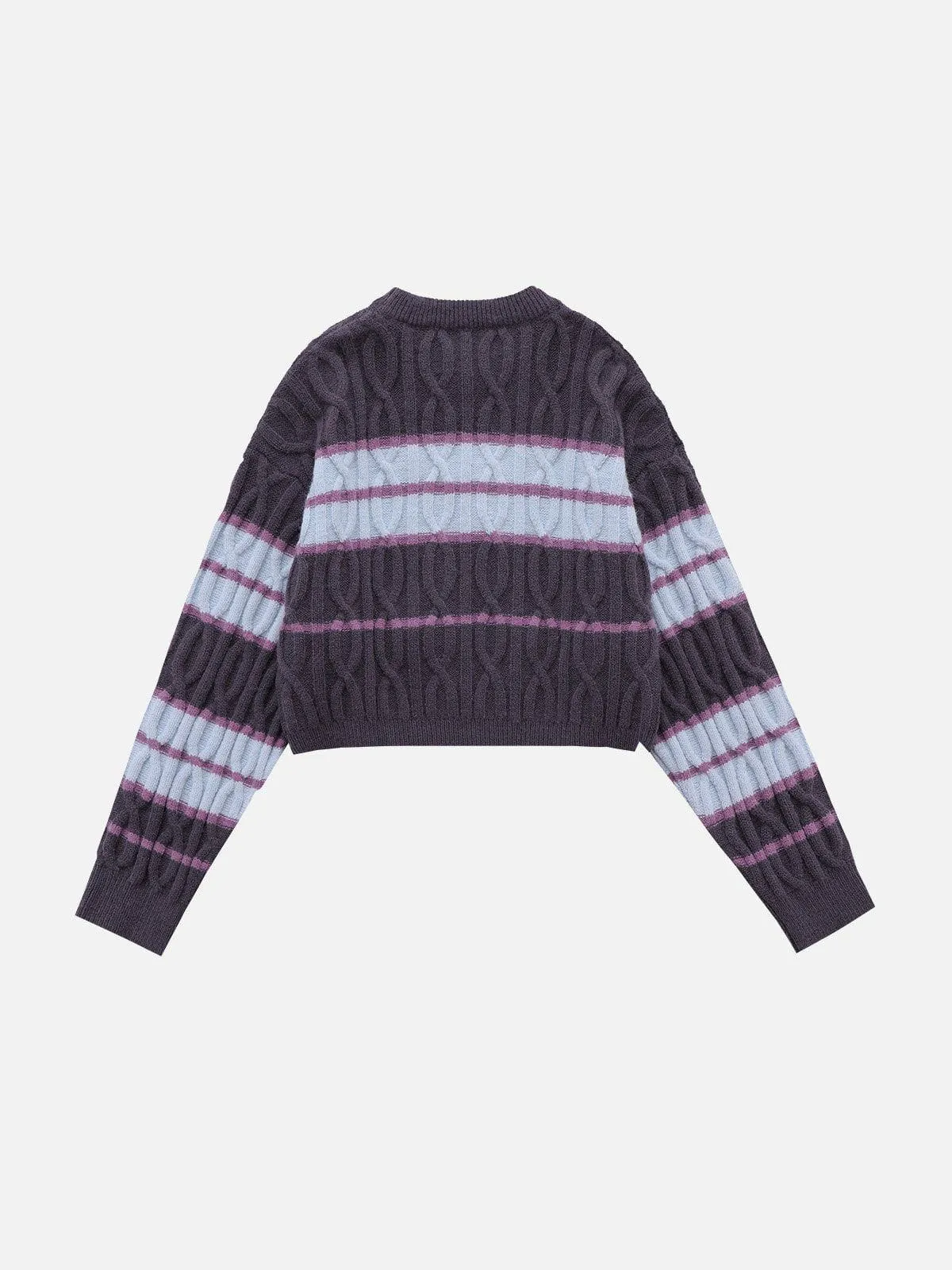 Aelfric Eden Stripe Cat Cropped Sweater sold by Aelfric Eden product image thumbnail 3