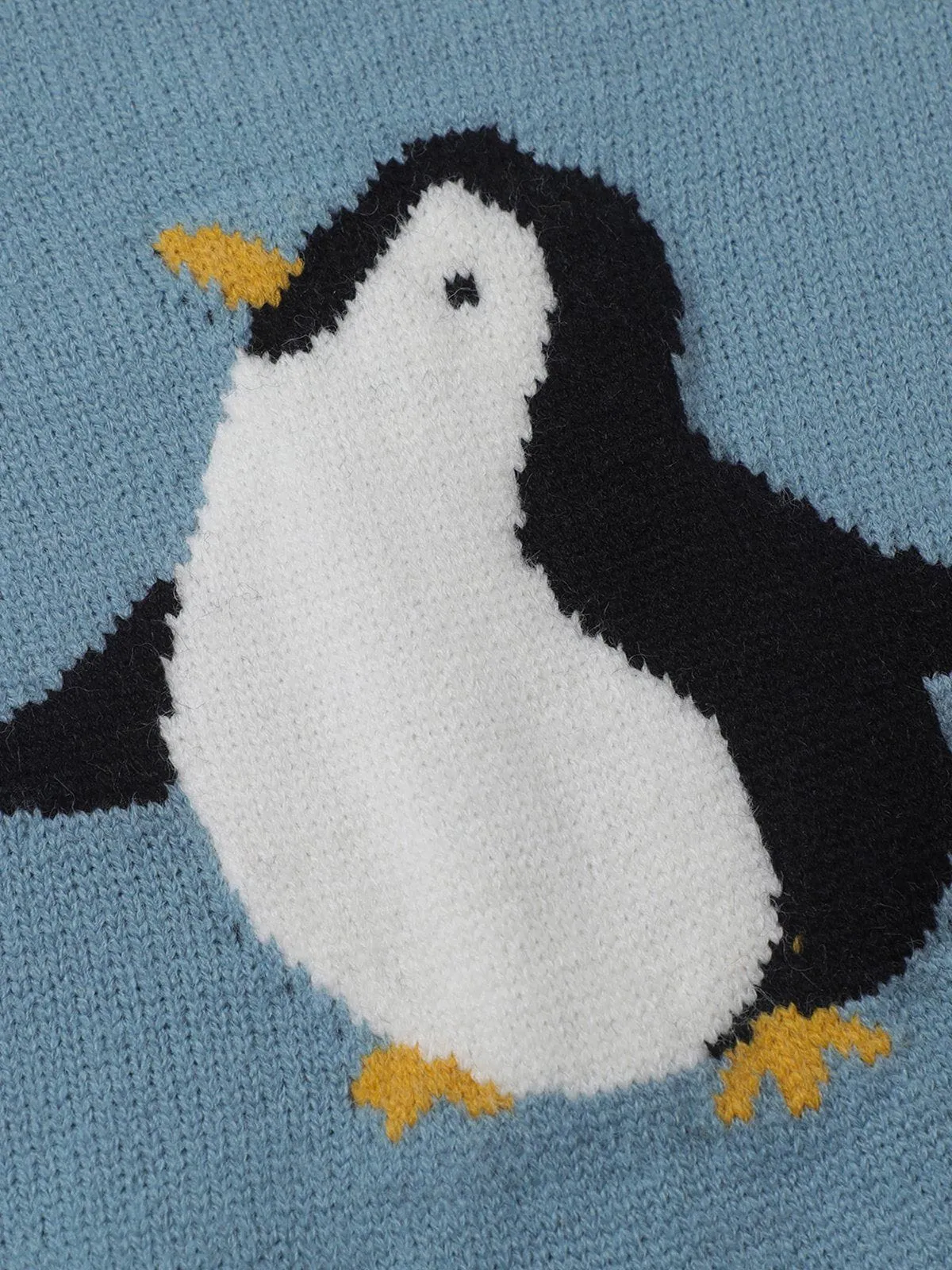 Aelfric Eden Penguin Graphic Cropped Sweater sold by Aelfric Eden product image thumbnail 4