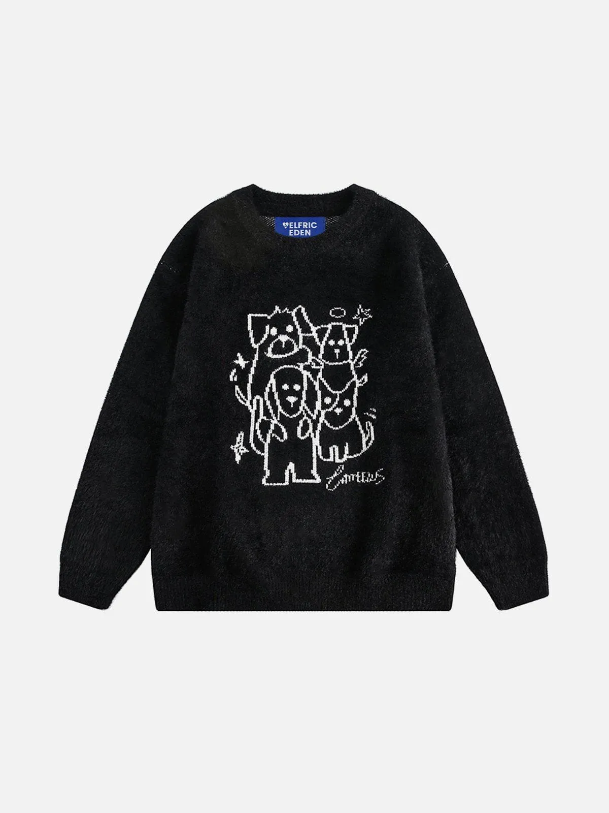 Aelfric Eden Cute Cartoon Dog Sweater sold by Aelfric Eden product image thumbnail 2