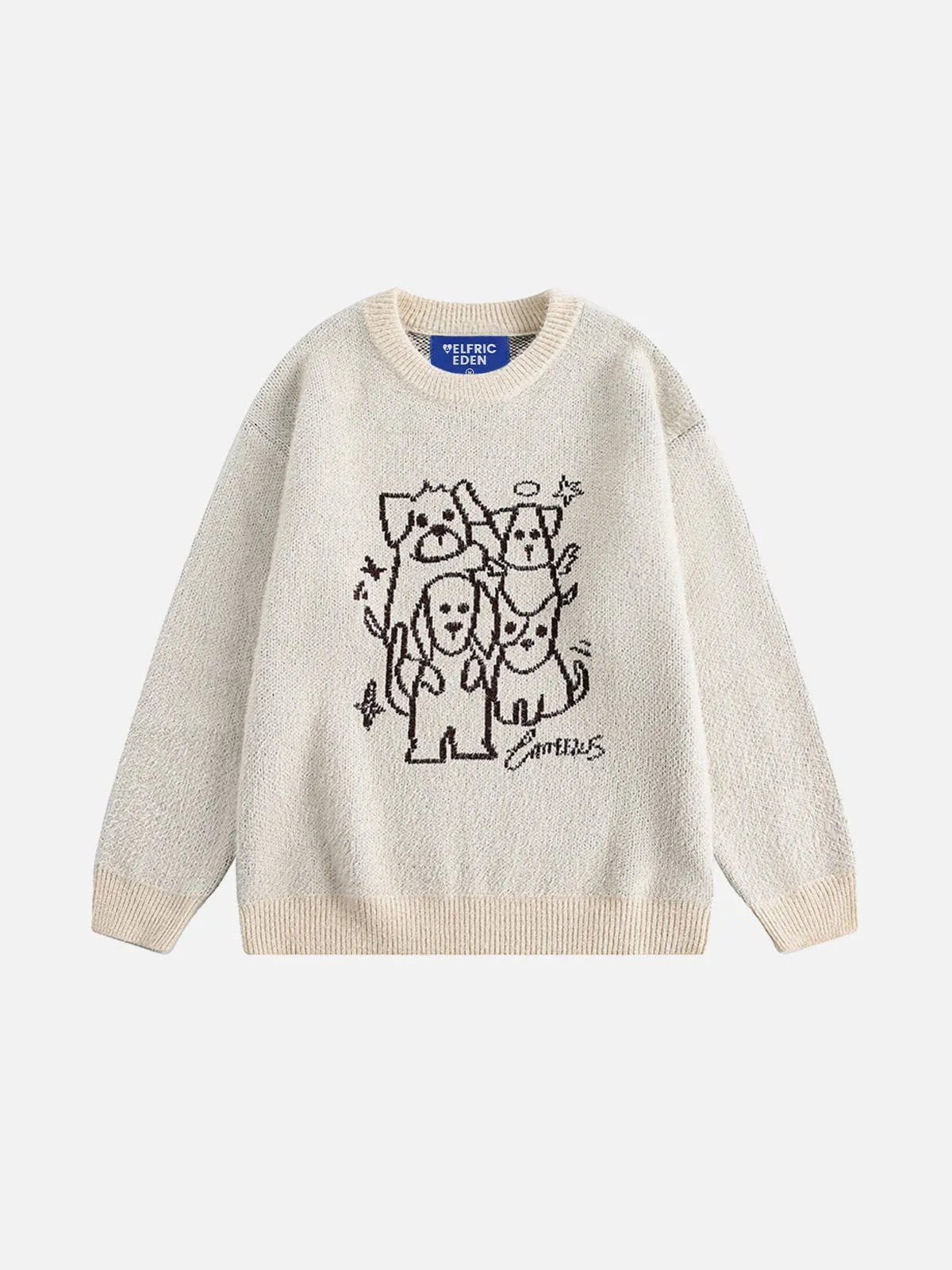 Aelfric Eden Cute Cartoon Dog Sweater sold by Aelfric Eden
