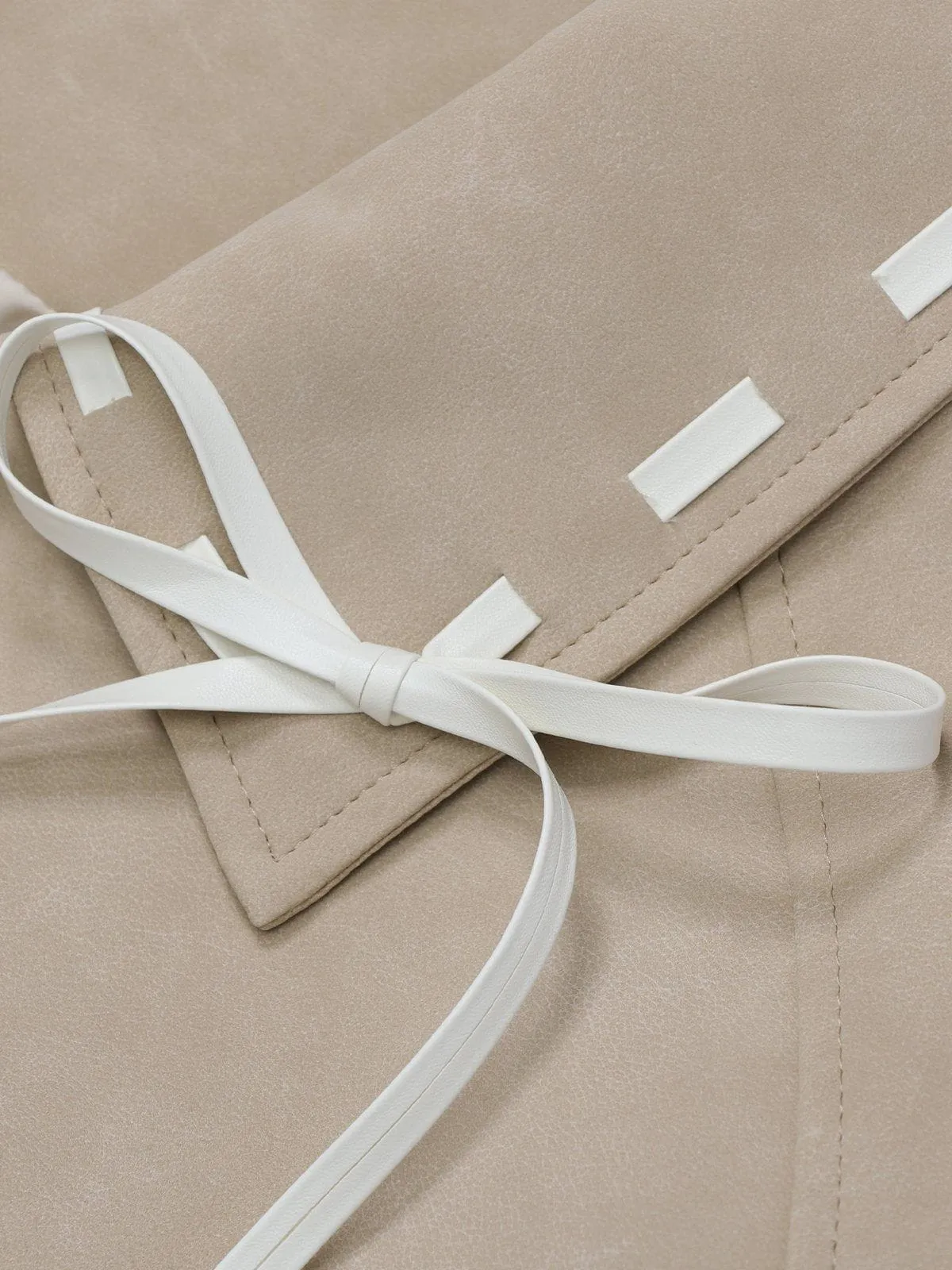 Aelfric Eden Lace Patchwork Faux Leather Jacket sold by Aelfric Eden product image thumbnail 5