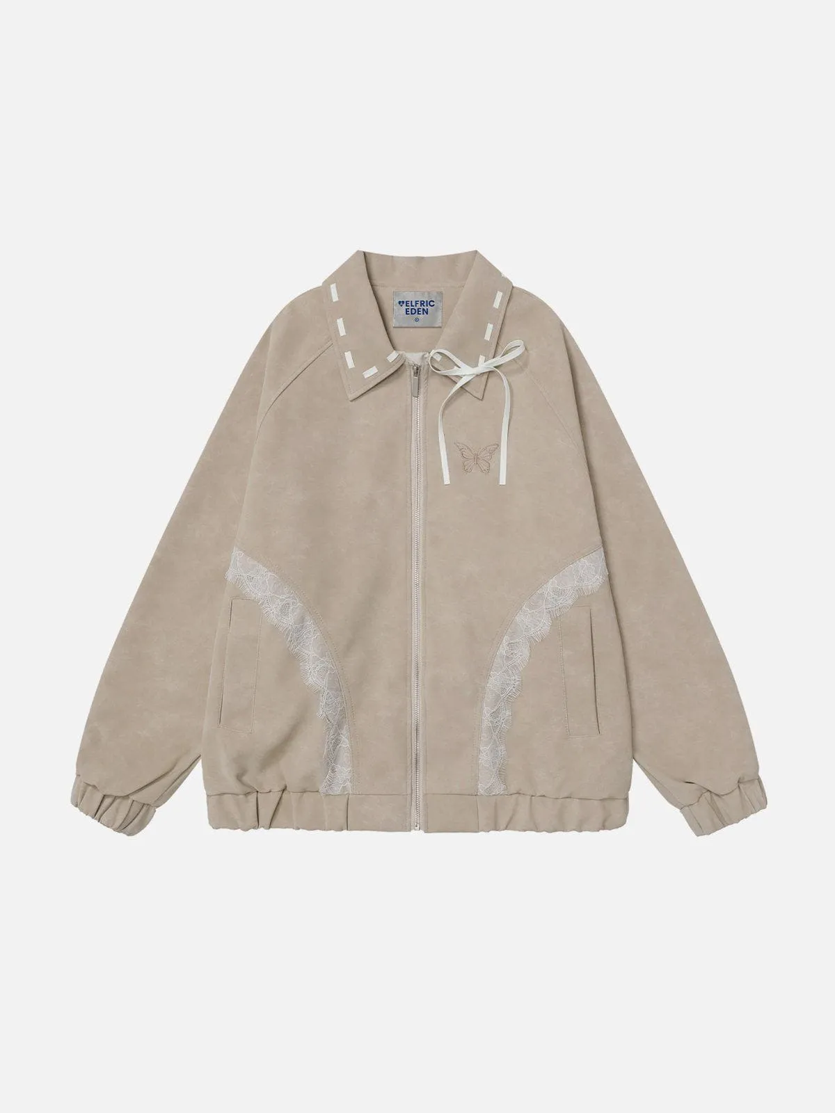 Aelfric Eden Lace Patchwork Faux Leather Jacket sold by Aelfric Eden