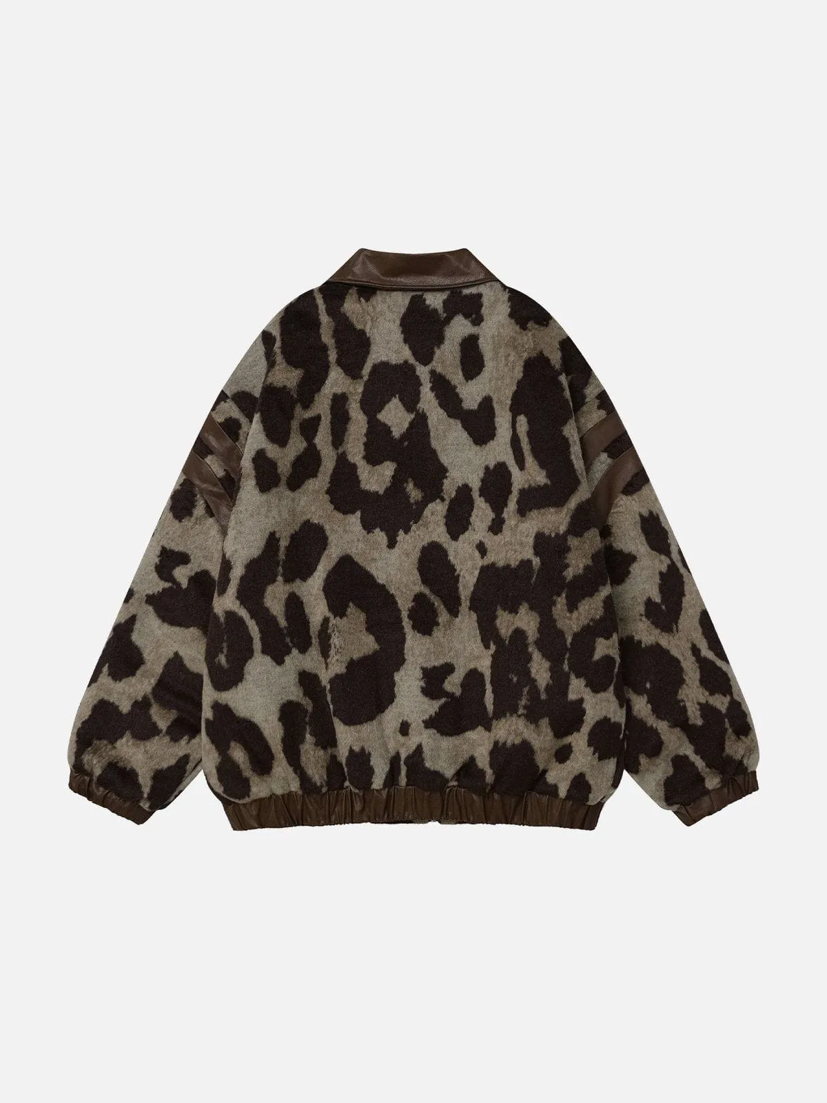 Aelfric Eden Leopard Print Faux Leather Jacket sold by Aelfric Eden product image thumbnail 3