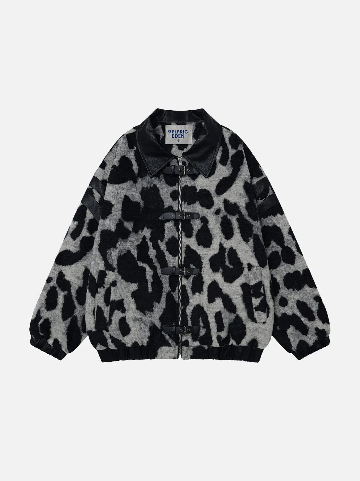 Aelfric Eden Leopard Print Faux Leather Jacket sold by Aelfric Eden product image thumbnail 2