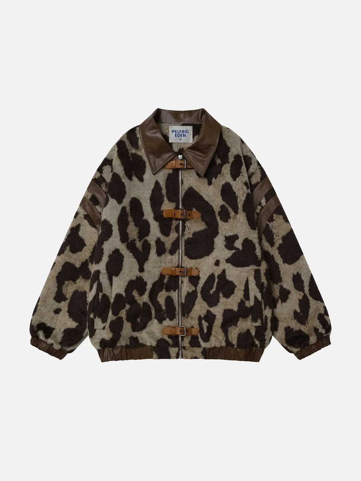 Aelfric Eden Leopard Print Faux Leather Jacket sold by Aelfric Eden