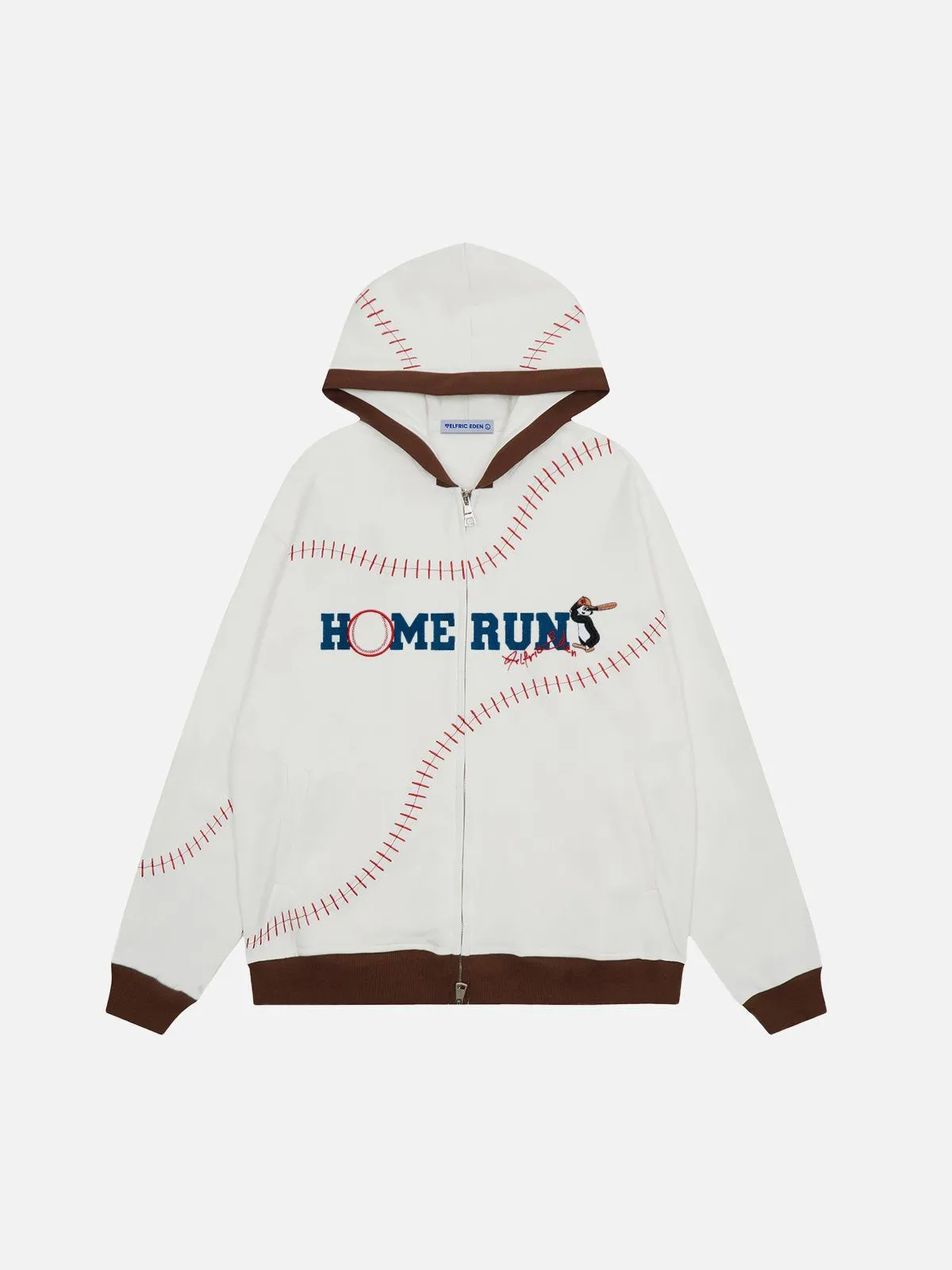 Aelfric Eden Base Ball Graphic Zip Up Hoodie sold by Aelfric Eden