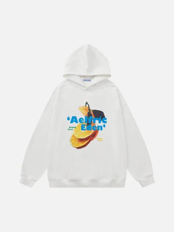 Aelfric Eden Orange Graphic Hoodie sold by Aelfric Eden
