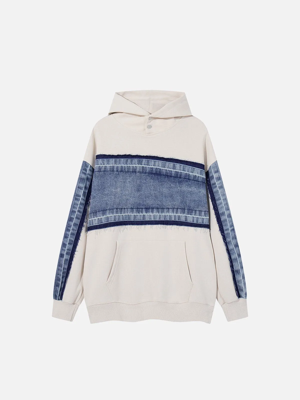 Aelfric Eden Denim Patchwork Hoodie sold by Aelfric Eden
