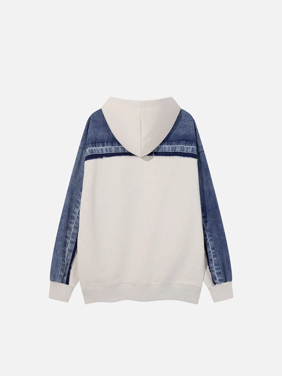 Aelfric Eden Denim Patchwork Hoodie sold by Aelfric Eden product image thumbnail 3