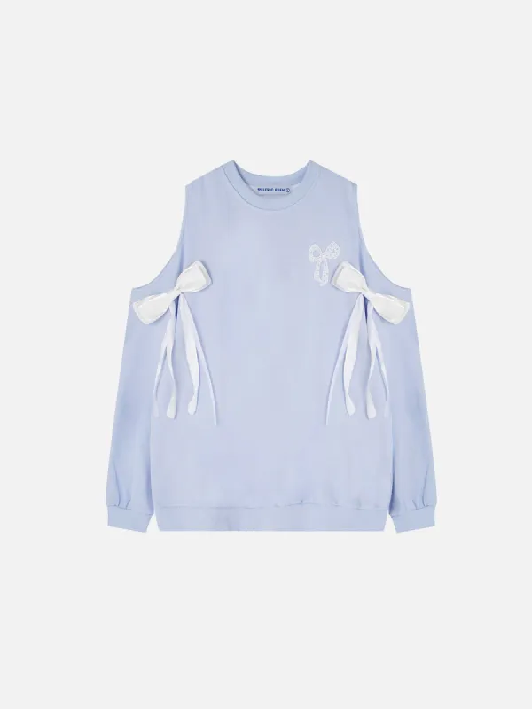 Aelfric Eden Bow Off-The-Shoulder Sweatshirt sold by Aelfric Eden