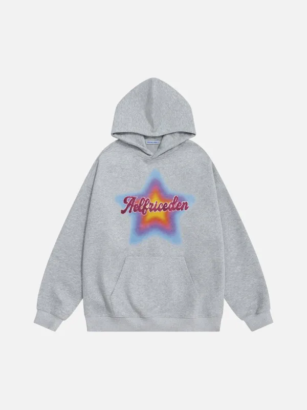 Aelfric Eden Dip Dye Star Hoodie sold by Aelfric Eden