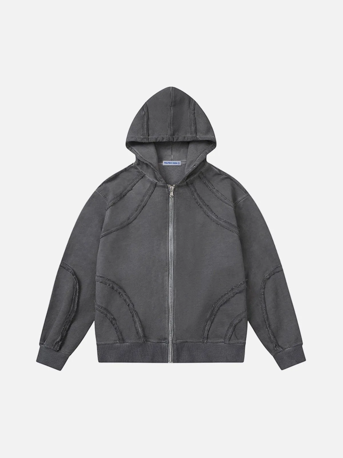 Aelfric Eden Fringe Patchwork Zip Up Hoodie sold by Aelfric Eden