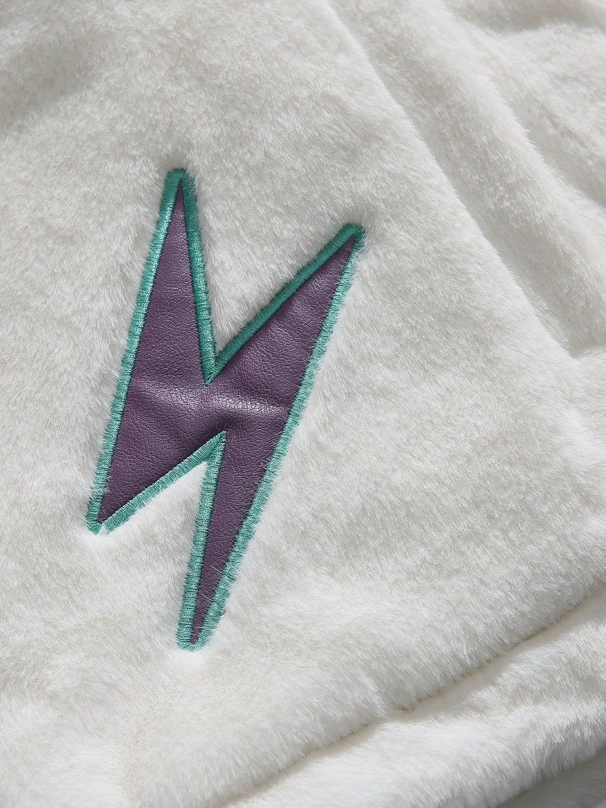 Aelfric Eden Embroidery Patchwork Sherpa Coat sold by Aelfric Eden product image thumbnail 5