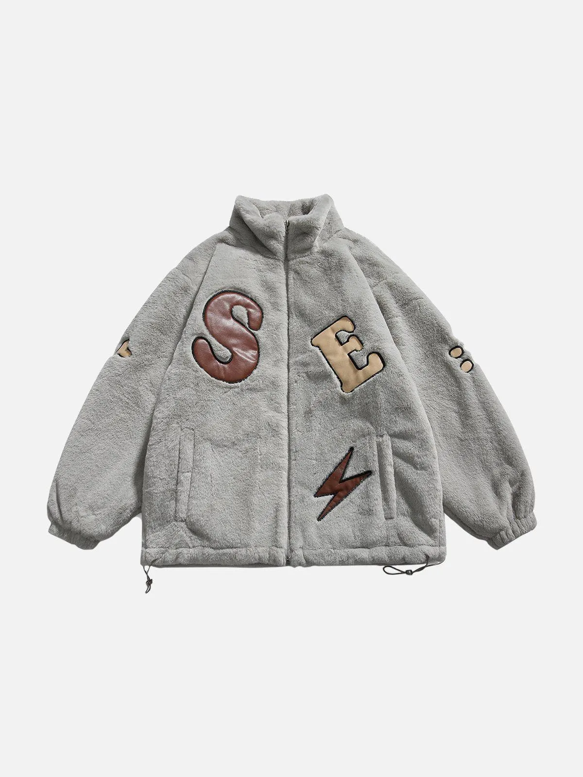 Aelfric Eden Embroidery Patchwork Sherpa Coat sold by Aelfric Eden product image thumbnail 2