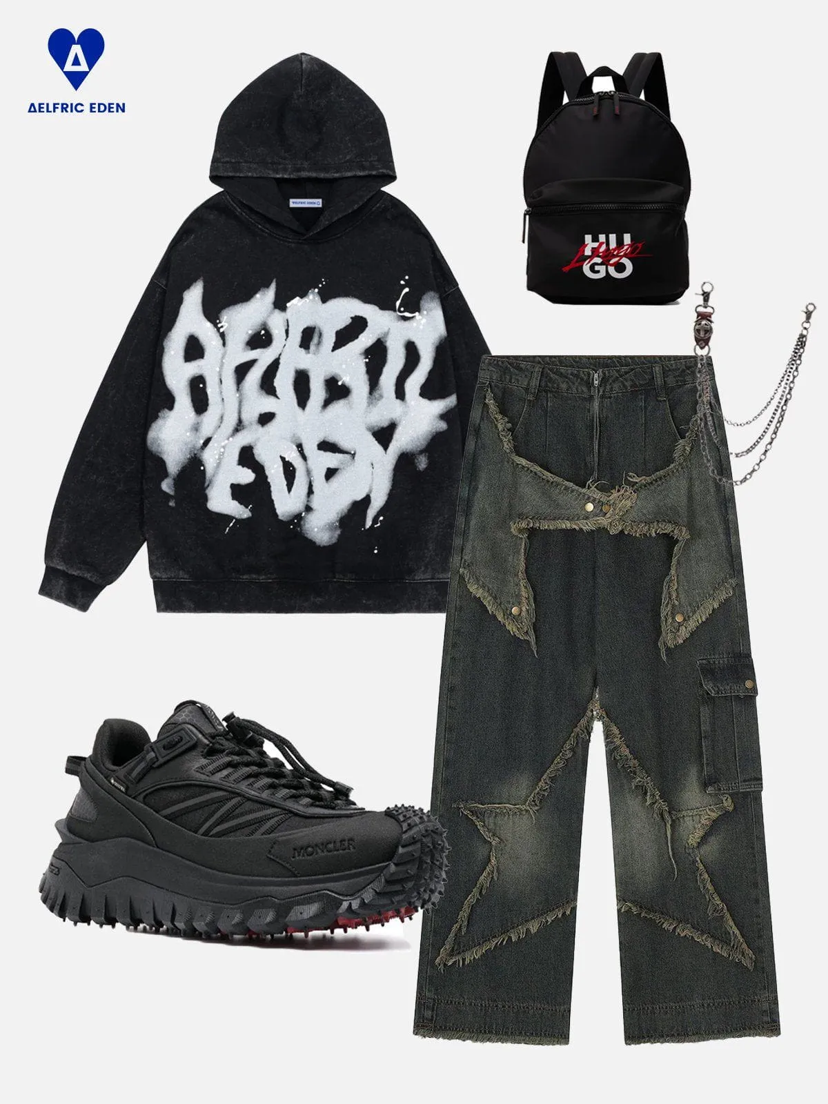 Aelfric Eden Abstract Graphic Hoodie sold by Aelfric Eden product image thumbnail 3